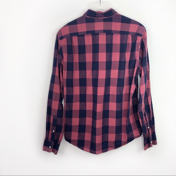 J. Crew Factory Slim Shirt Oversized Gigham Plaid - Picture 4 of 4